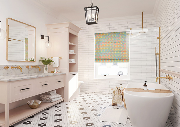 Deco Sea Shells, Peach Melba - Roman Blind - Image 6